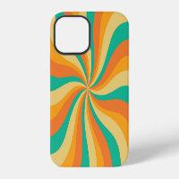 Retro 70s Sunburst Colourful Background