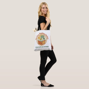 Retro 70s The Cozy Reading Society Book Lover Tote Bag