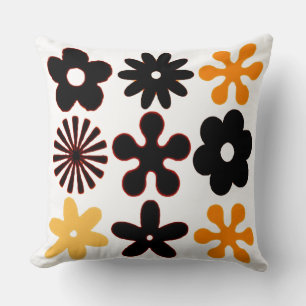Retro 70's throw pillow