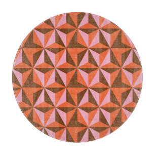 Retro 70's: Vintage Pattern Background Cutting Board