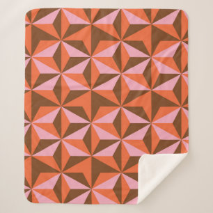 Retro 70's: Vintage Pattern Background Sherpa Blanket