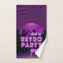 Retro 80 s Disco Dance Party Neon Purple Funky