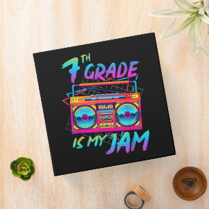 Retro 80s 7th Grade Is My Jam Back To School Binder
