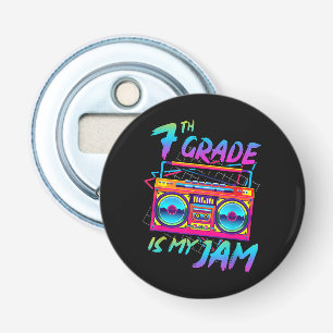 Retro 80s 7th Grade Is My Jam Back To School Bottle Opener