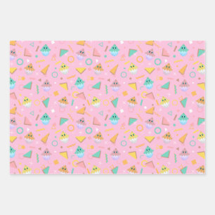 Retro 80's-90's Baby Chick Wrapping Paper Sheet