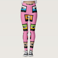 Retro 80s 90s Colourful Cassette Tapes Pink Patter