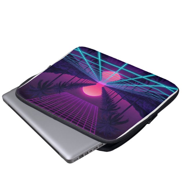Retro 80s Aesthetic Laptop Cases  (Front Bottom)