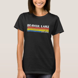 Retro 80s Arkansas AR Souvenir Beaver Lake T-Shirt