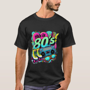 Retro 80s Bro Roller boombox Cassette Eighties Cos T-Shirt