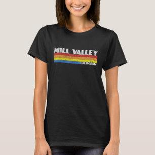 Retro 80s California CA Souvenir Mill Valley T-Shirt