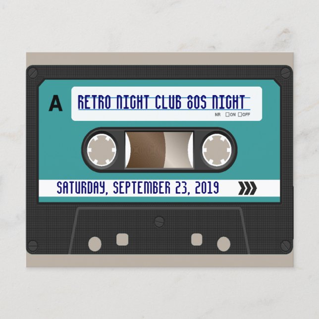 Retro 80s Cassette Mixtape Personalized Flyer (Front)