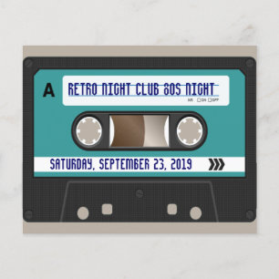 Retro 80s Cassette Mixtape Personalized Flyer