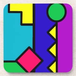 Retro 80s Colour Block Coaster