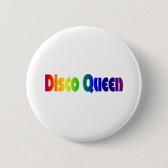 Retro 80's | Disco Queen 80s 2 Inch Round Button (Front)