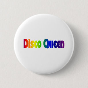 Retro 80's   Disco Queen 80s 2 Inch Round Button