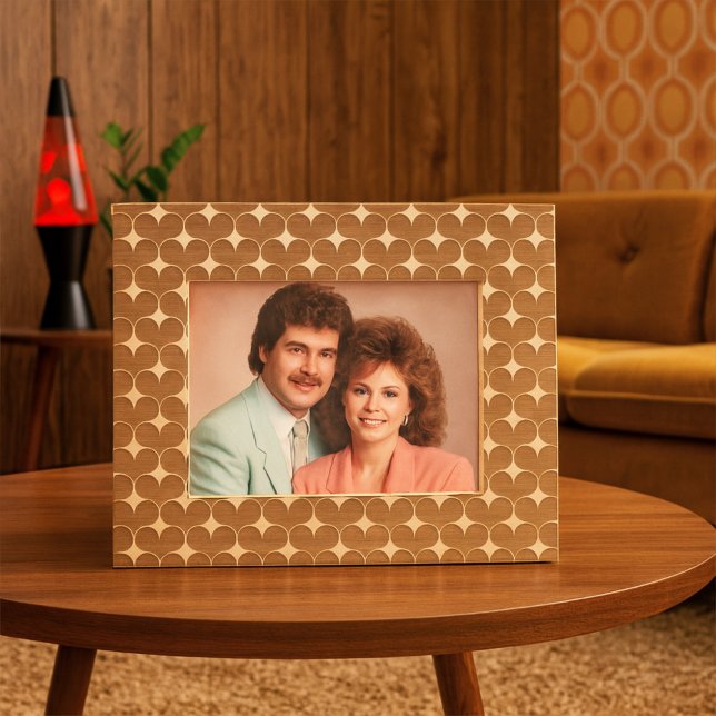 Retro 80s Heart Valentines Day Wedding Anniversary Etched Frames (Creator Uploaded)