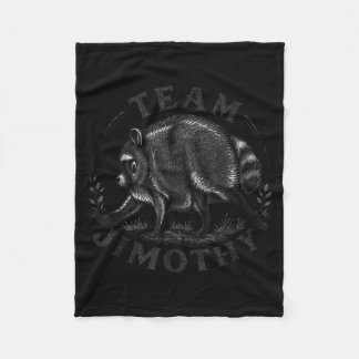 Retro 80s Jimothy Raccoon Design 2 Fleece Blanket