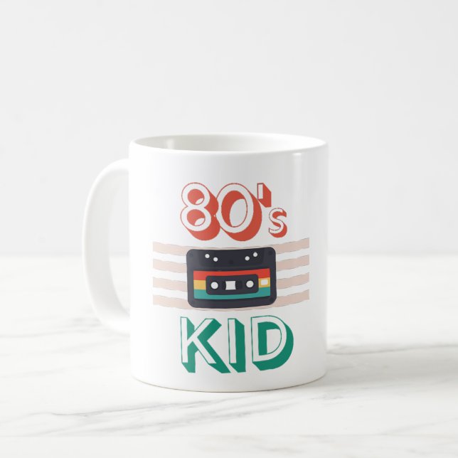 RETRO 80'S KID - CASSETTE LOVERS  COFFEE MUG (Front Left)