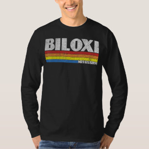 Retro 80s Mississippi MS Souvenir Biloxi T-Shirt