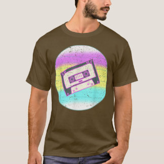 Retro 80s Music Cassette Synthwave Art Vaporwave M T-Shirt