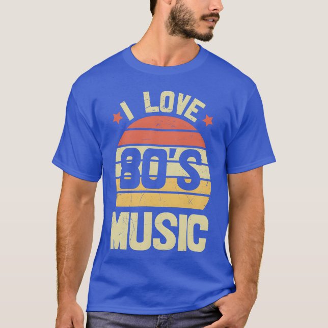 Retro 80s Music gift T-Shirt (Front)