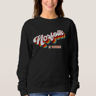 Retro 80s Norfolk Virginia Va Sweatshirt