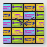 Retro 80s Pop Art Cassette Tapes