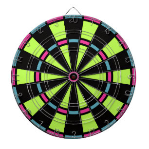 Retro 80s Pop Neon Colours Dartboard