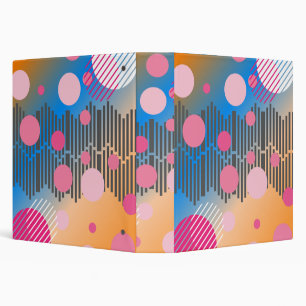 Retro 80s shape illustration  notebook binder