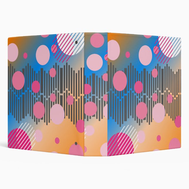 Retro 80s shape illustration  notebook binder (Background)
