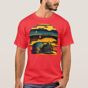 Retro 80s Style Cat Gifts Vintage Cat 3 T-Shirt