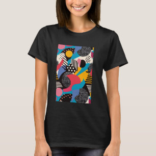 Retro 80s Style Pattern Art Synthwave 1 T-Shirt
