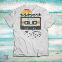 Retro 80s Surf Cassette Tape Vintage Sunset Surfer