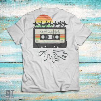 Retro 80s Surf Cassette Tape Vintage Sunset Surfer T-Shirt