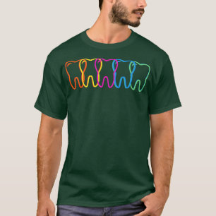 Retro 80s Teeth Dentist Dental Hygienist Assistant T-Shirt