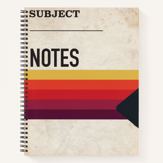 Retro 80s VHS Tape Notebook School Stranger Things (Front)