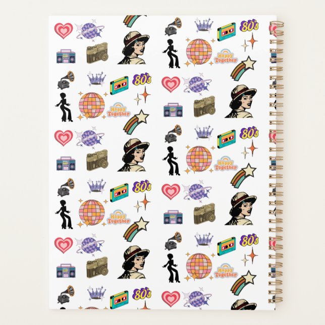 Retro 80's Vibes memory Planner (Back)