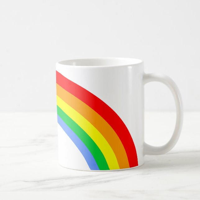 Retro 80s Vintage Rainbow Mug (Right)
