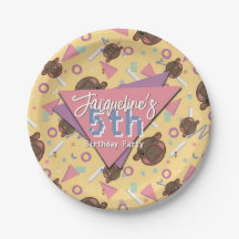 Retro 80's Yellow Baby Hippo Birthday