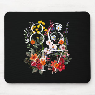 Retro 8647 Floral Anti Trump Liberal Political Mouse Pad
