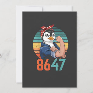 Retro 8647 Is It 2028 Yet Anti Trump Penguin Invitation