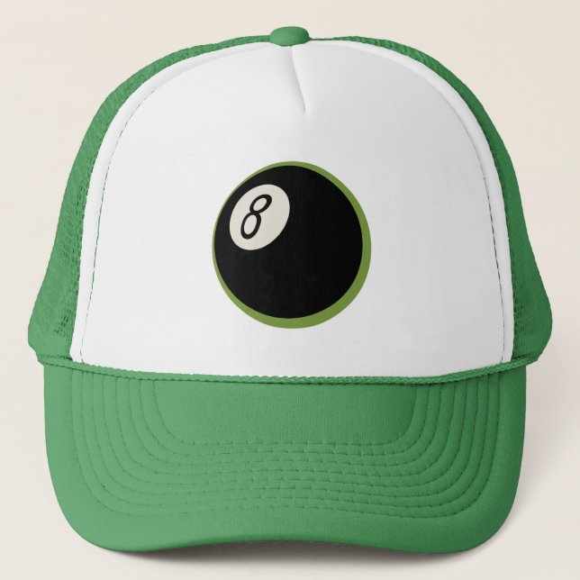 Retro 8-Ball Trucker Hat (Front)