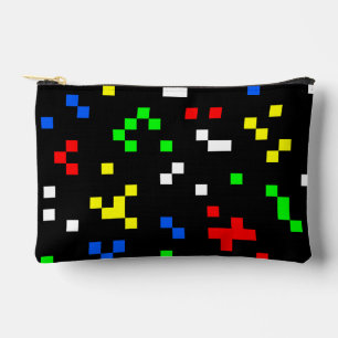 Retro 8 Bit Video Game Graphics Pattern Accessory Pouch