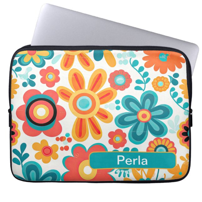 Retro 8 laptop sleeve (Front)