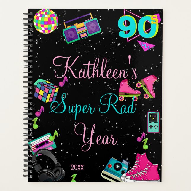 Retro 90's, Any Age,  Planner (Front)