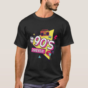 Retro 90s Forever Old School Theme 90s Aesthetic T-Shirt
