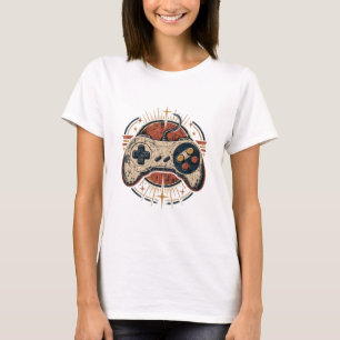 Retro 90s Game Controller Art T-Shirt