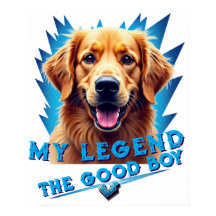 Retro 90s Golden Retriever Mascot Custom Gifts