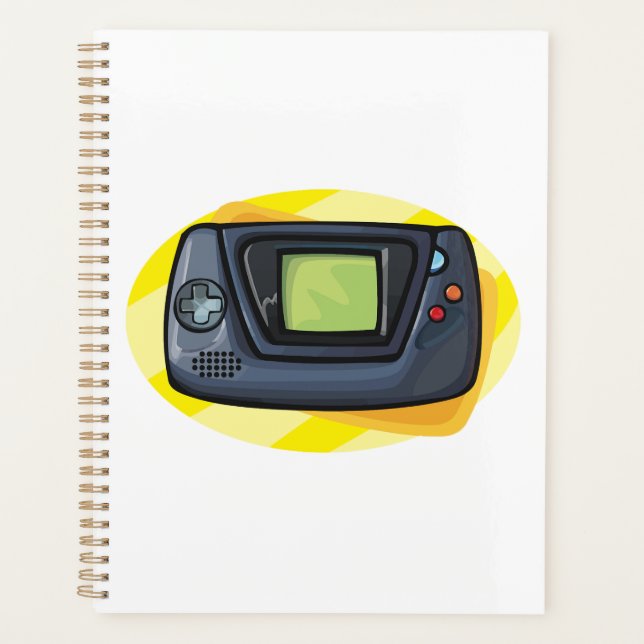 Retro 90s Handheld Game Console Gamer Planner (Front)