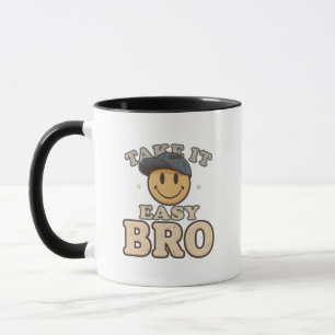 Retro 90s Smiley with a Hat Mug